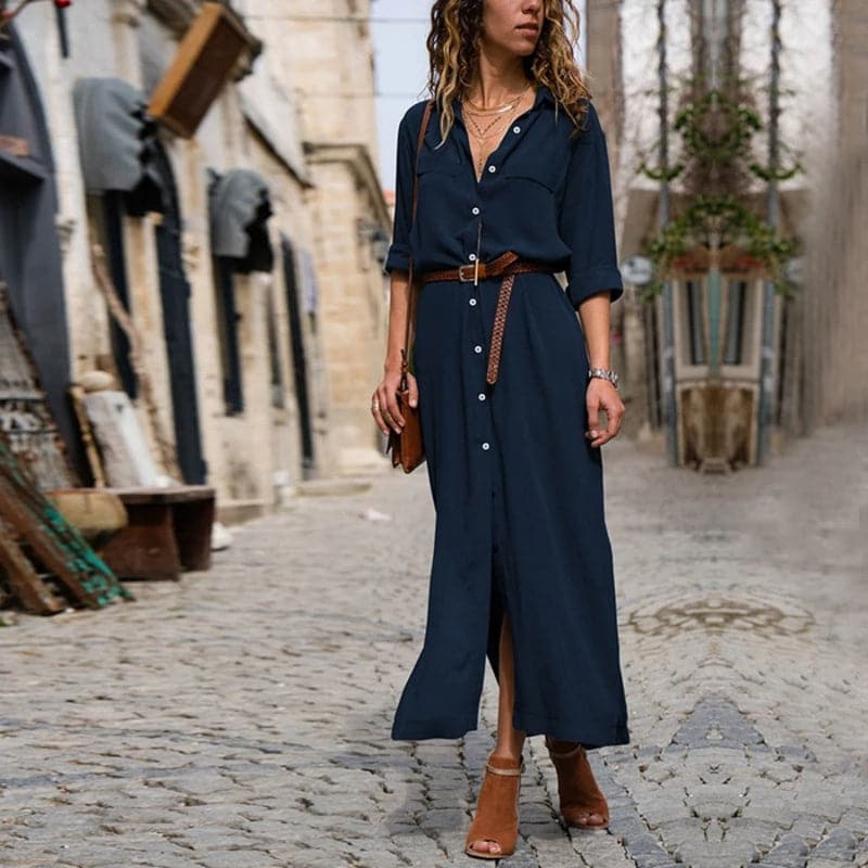 Chic Lightweight sundress with waist belt
