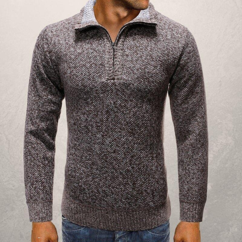 Men's Slim Fit Crew Neck Knit Sweater