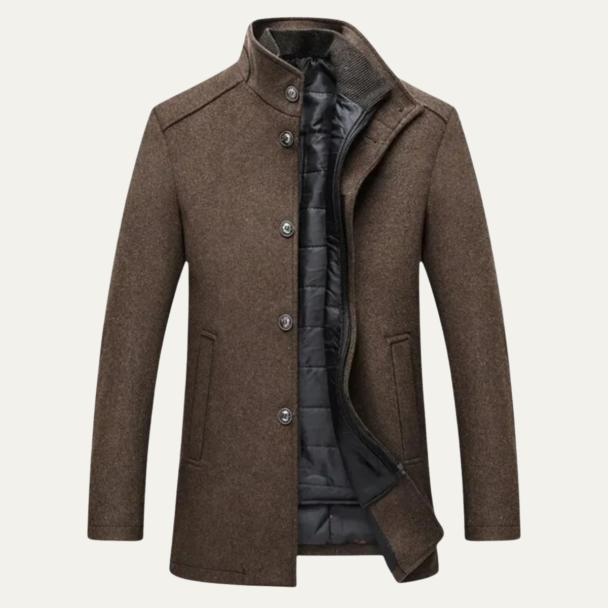 Timeless Men's Wool Trench Coat - Nocini