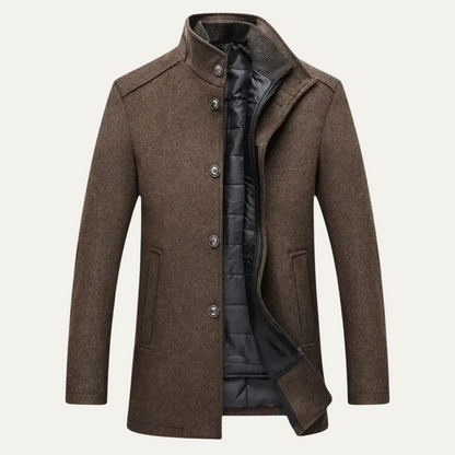 Timeless Men's Wool Trench Coat - Nocini
