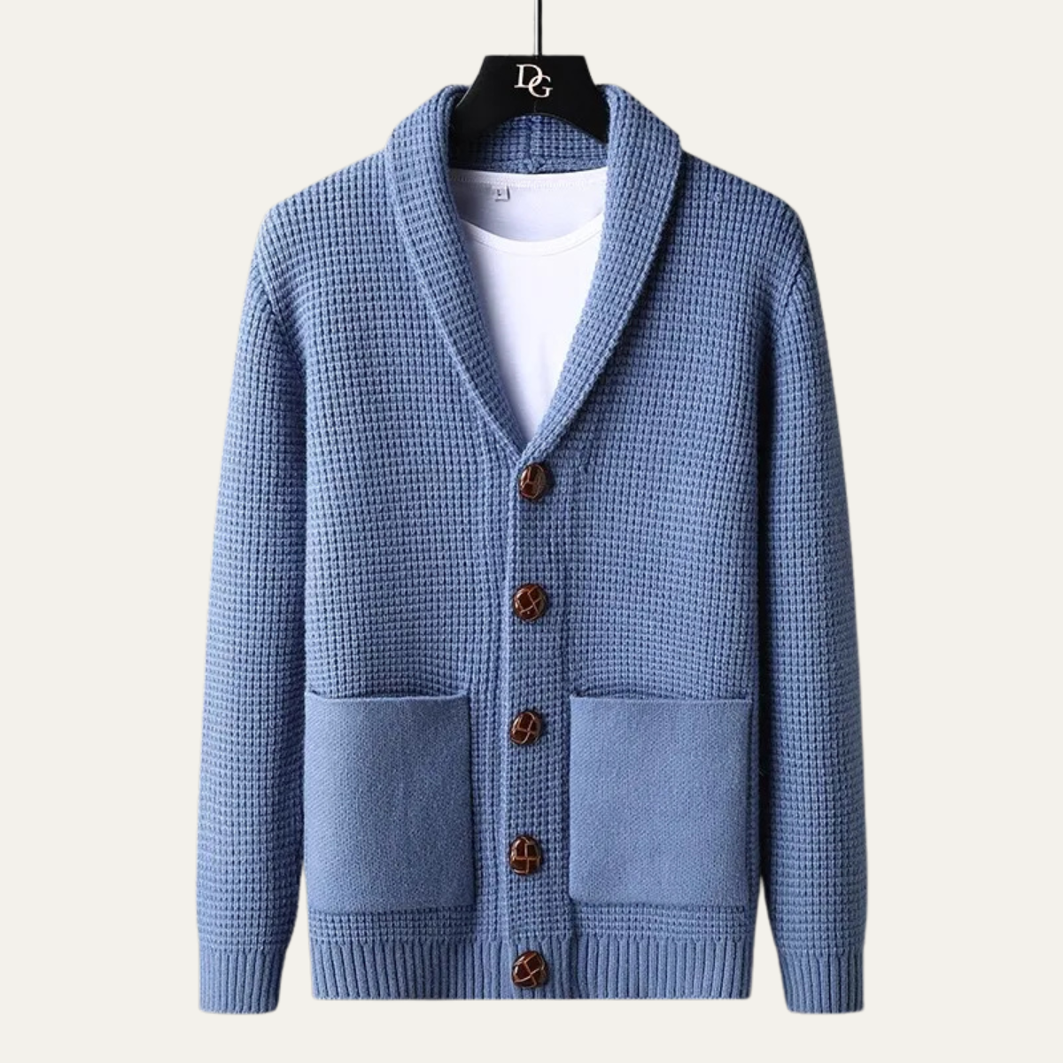 Warm Men's Cable Knit Button Cardigan Sweater