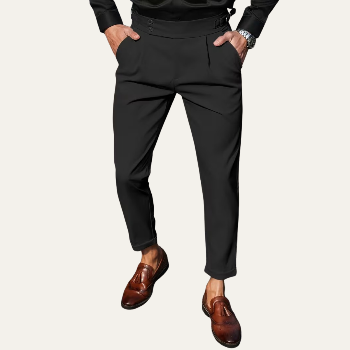 Stylish Men's Formal Slim Fit Dress Trousers