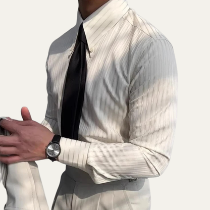 Classic Men's Collared Button Down Dress Shirt
