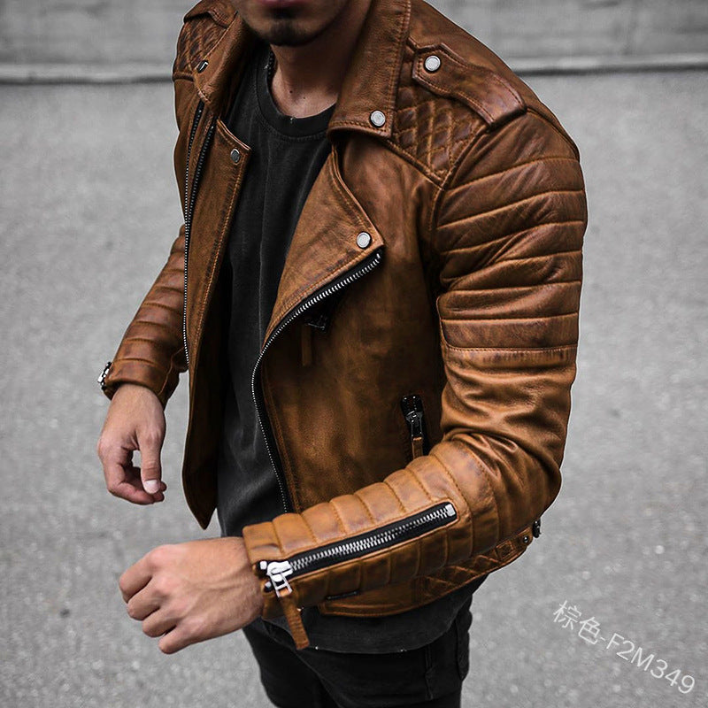 Classic Black Leather Motorcycle Jacket
