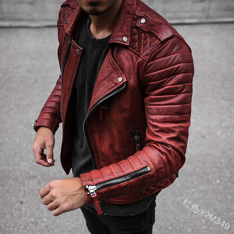 Classic Black Leather Motorcycle Jacket
