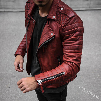 Classic Black Leather Motorcycle Jacket