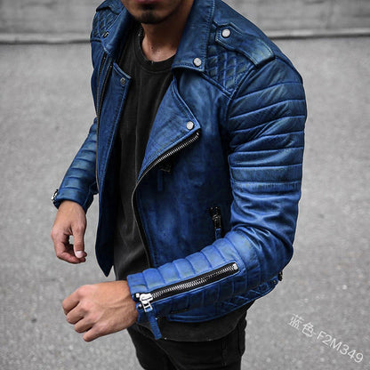 Classic Black Leather Motorcycle Jacket