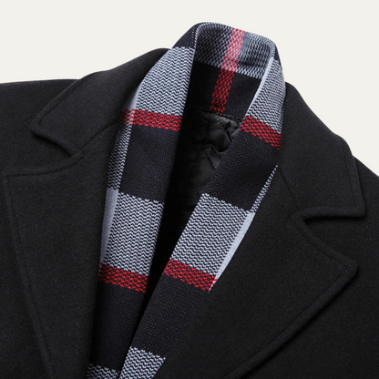 Classic Men's Warm Wool Long Coat