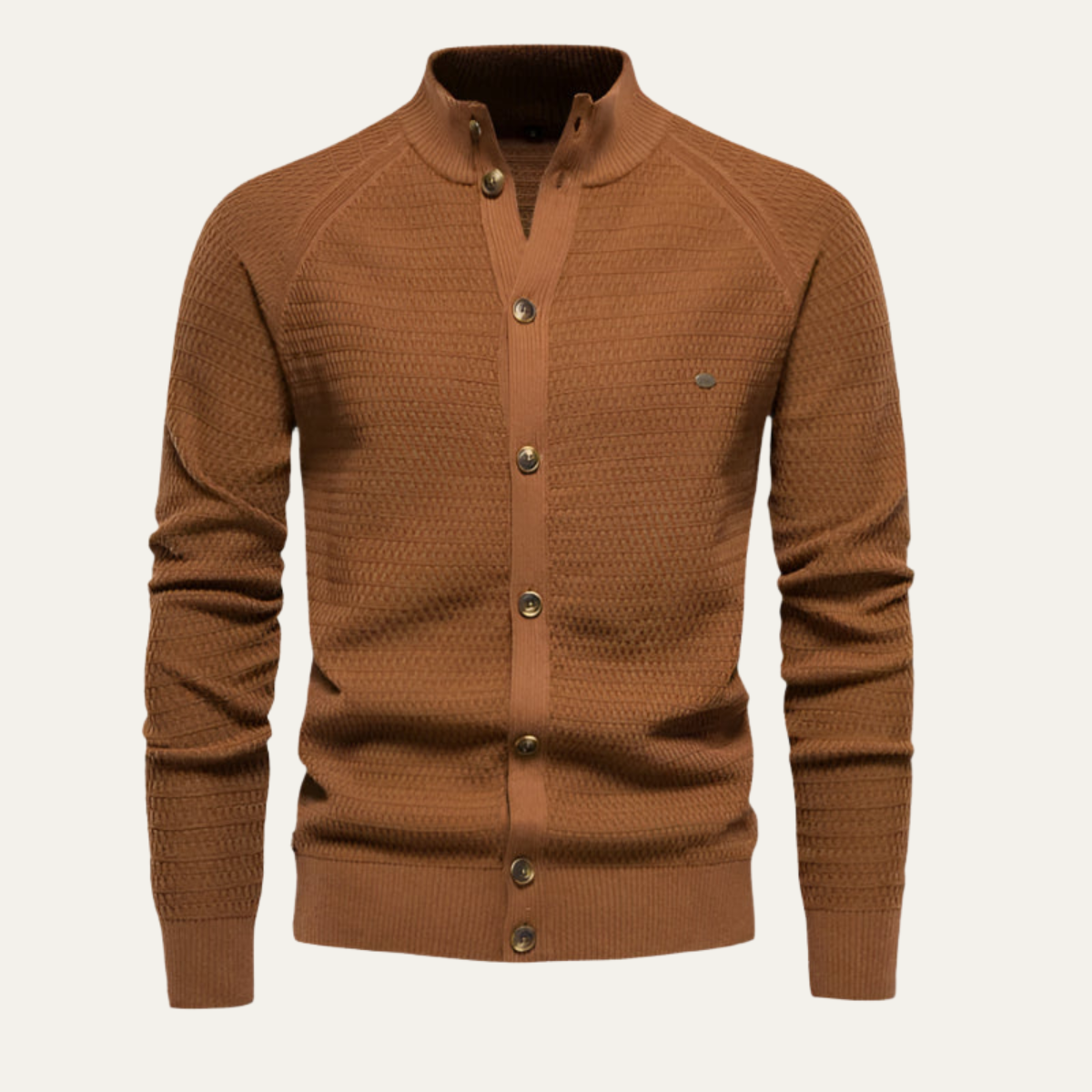 Luxury Pure Cashmere Mens Cardigan Sweater