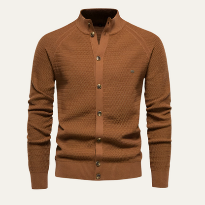 Luxury Pure Cashmere Mens Cardigan Sweater