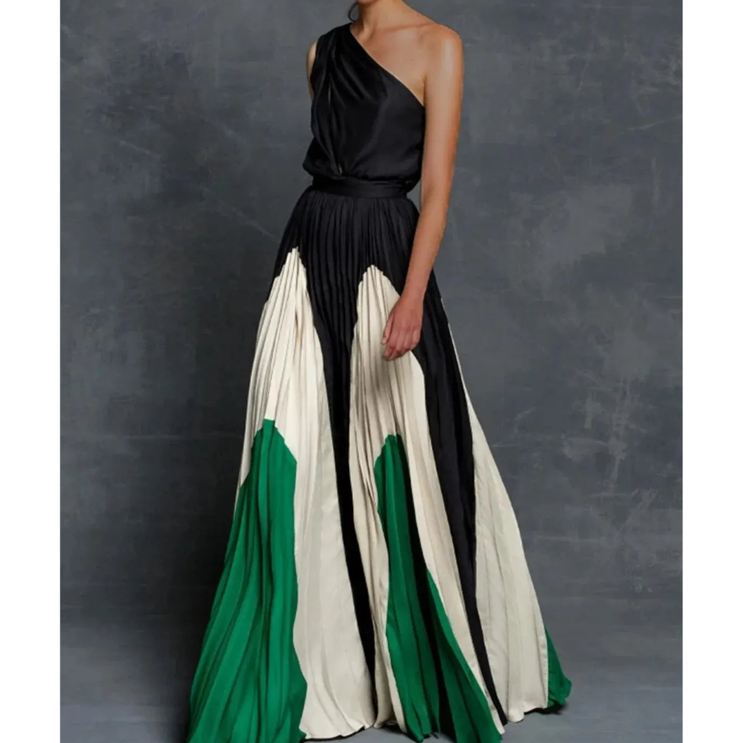 Chic Asymmetrical Ruffled Maxi Dress for Women