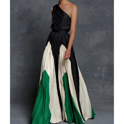 Chic Asymmetrical Ruffled Maxi Dress for Women