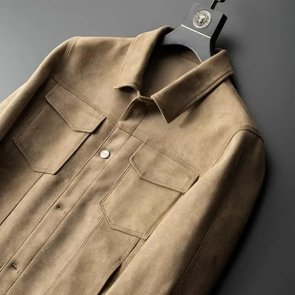 Leather Smart Office Coat for Men