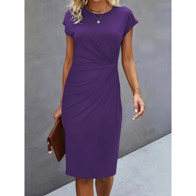 Elegant Women's Fitted Waist Midi Bodycon Dress - Nocini