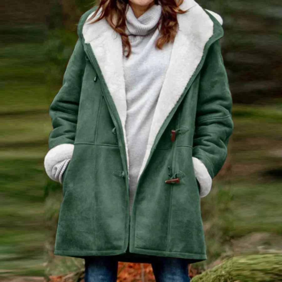 Cozy Women's Hooded Fleece Jacket - Nocini