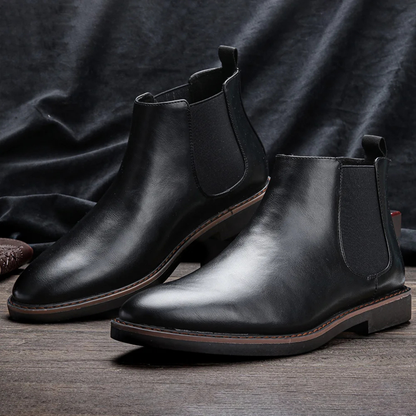 Comfortable Mens Genuine Leather Chelsea Boots