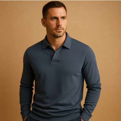 Classic Men's Relaxed Fit Polo Cotton Tee Shirt