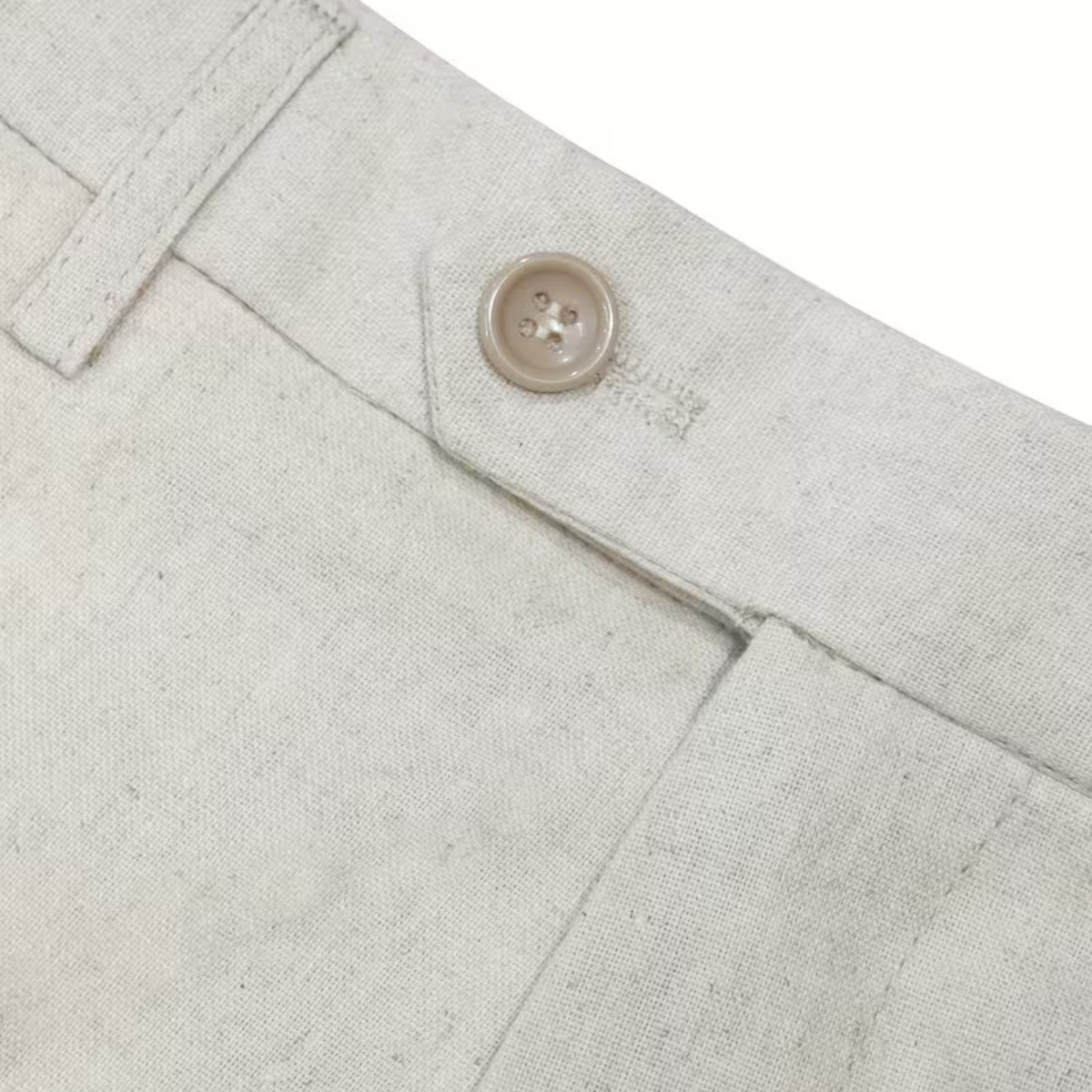 Classic Men's Straight Fit Linen Dress Pants