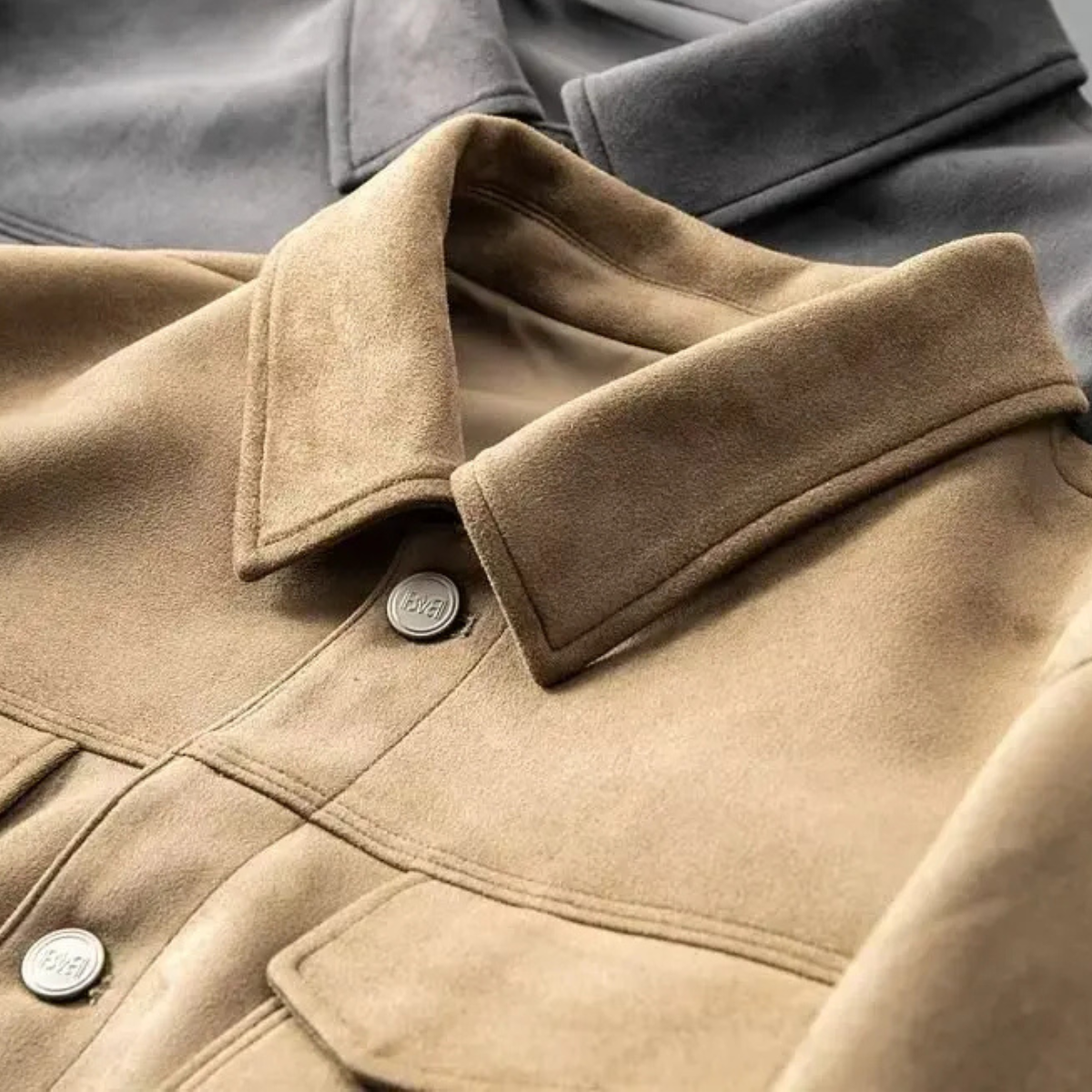 Leather Smart Office Coat for Men