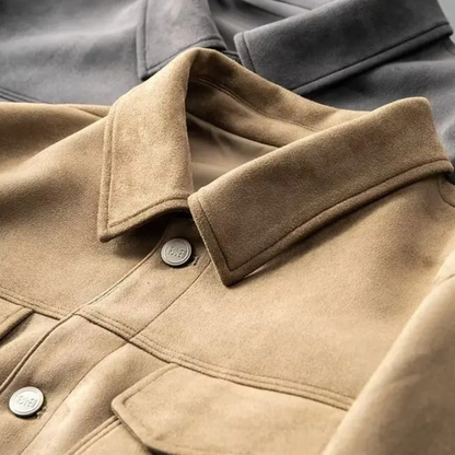 Leather Smart Office Coat for Men