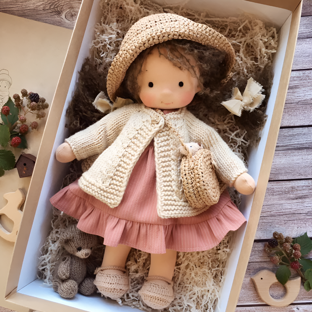 Soft Plush Artisan Teddy Doll
