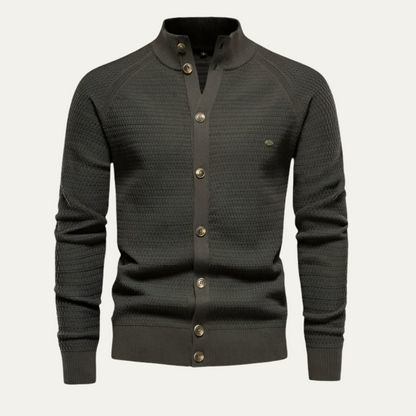 Luxury Pure Cashmere Mens Cardigan Sweater