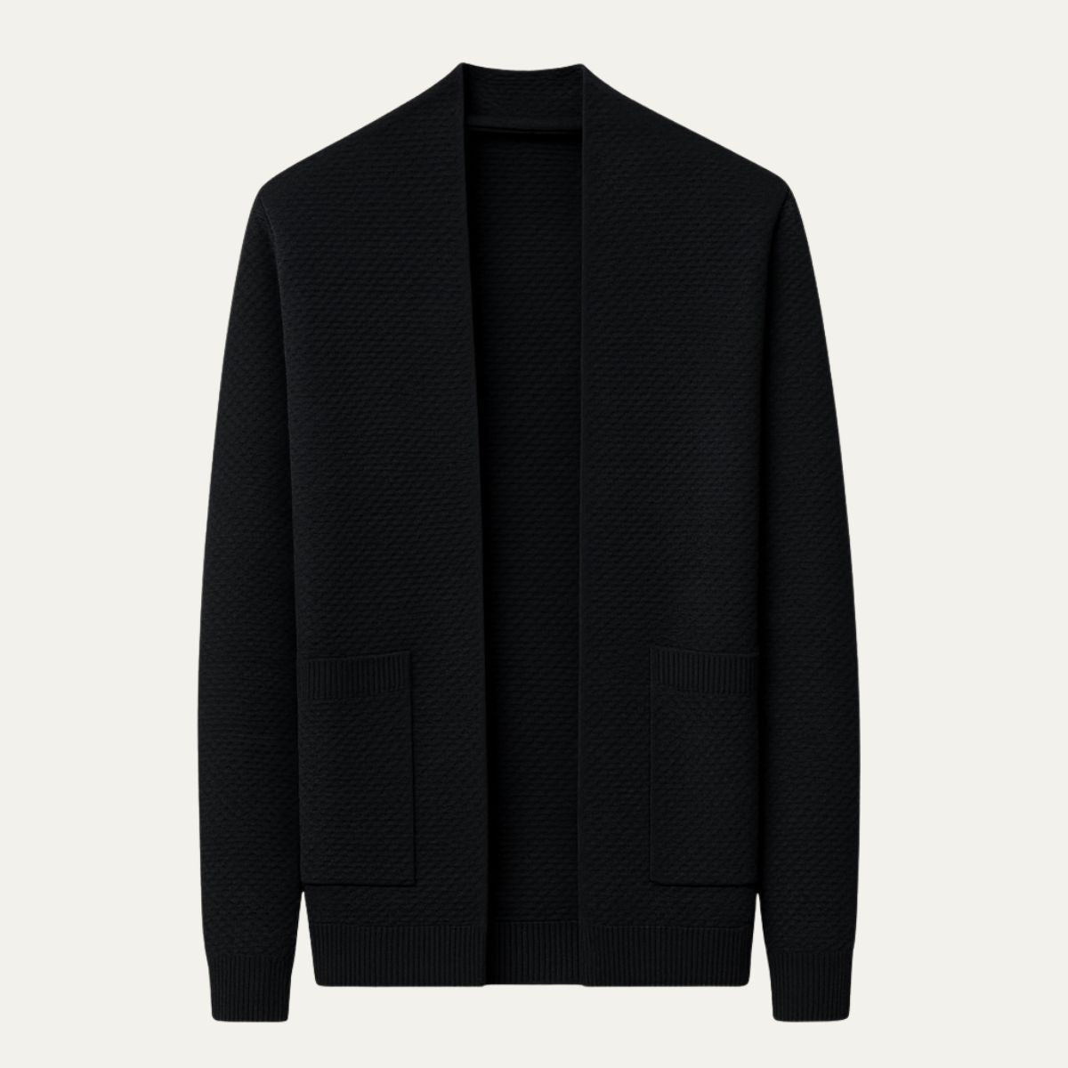 Cozy Men's Open Front Cardigan Sweater