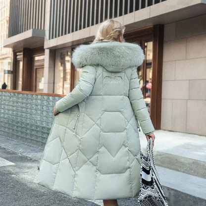 Warm Women's Quilted Down Parka Jacket