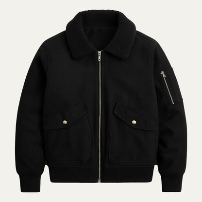 Warm Fleece Lined Mens Bomber Jacket
