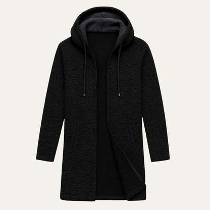 Cozy Oversized Men's Knit Hoodie Jacket