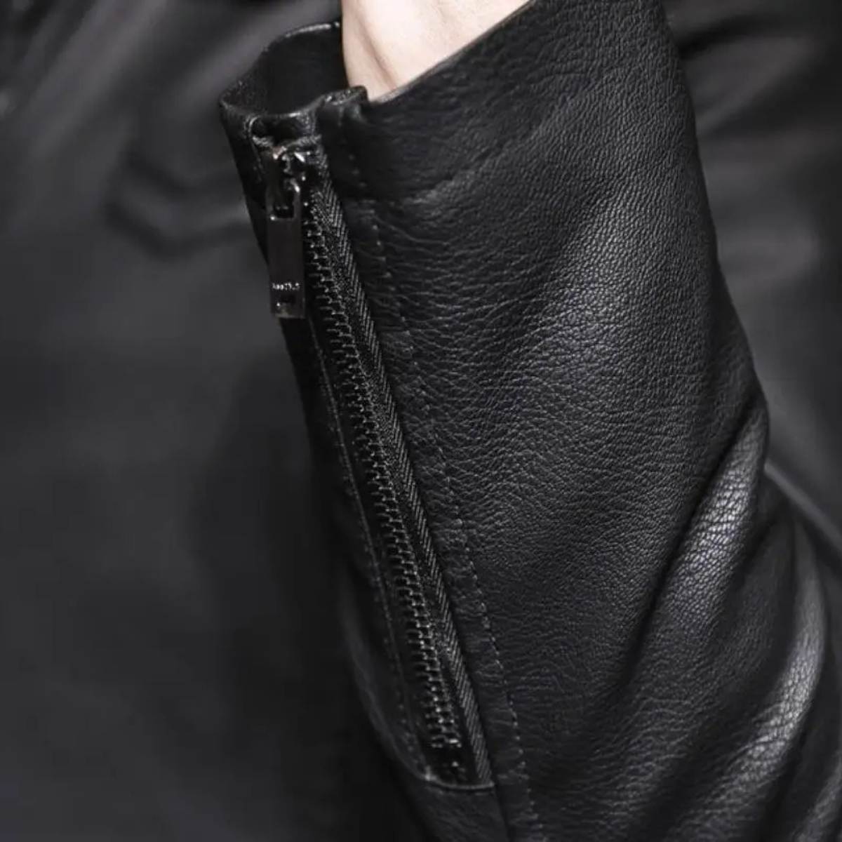 Warm Men's Faux Shearling Leather Winter Coat