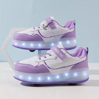 Fun Glow Wheels Sneakers