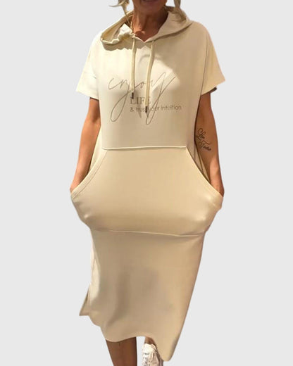 Relaxed Fit Hooded Dress