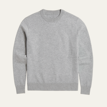 Men's Fitted Knitted Crew Neck Jumper Sweater - Nocini