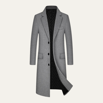 Classic Mens Warm Wool Trench Coat - Nocini