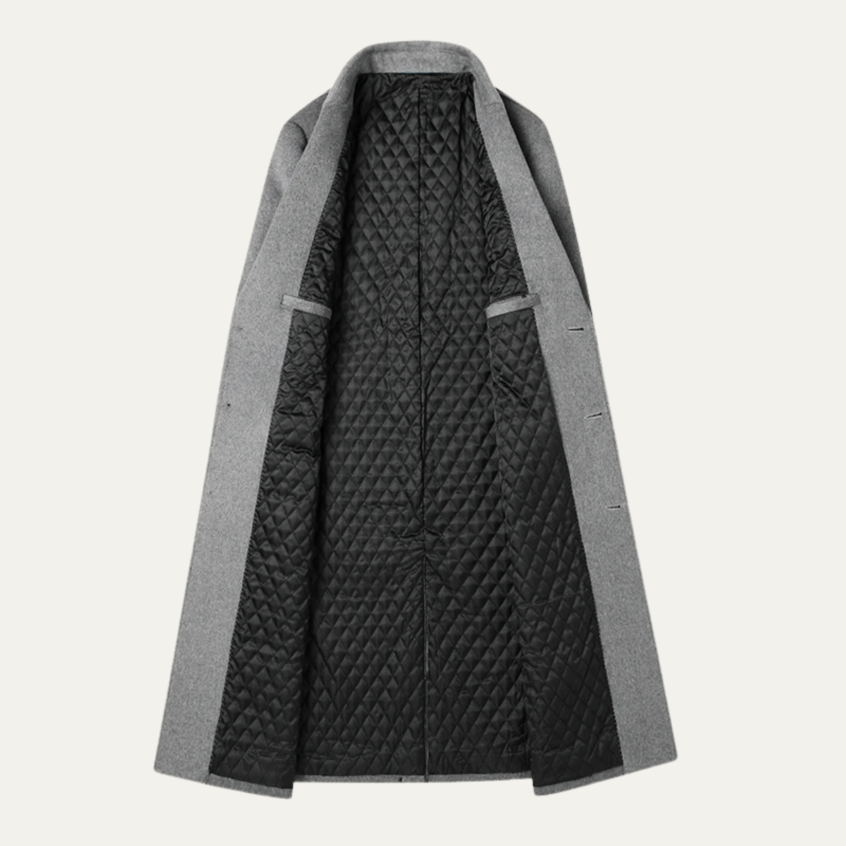 Classic Mens Warm Wool Trench Coat