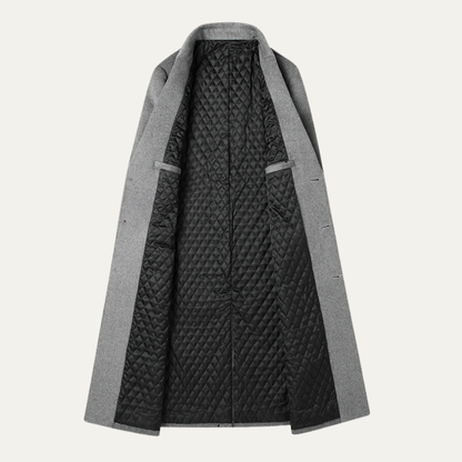 Classic Mens Warm Wool Trench Coat