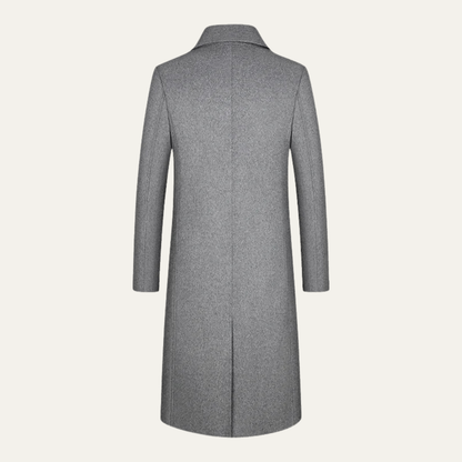 Classic Mens Warm Wool Trench Coat