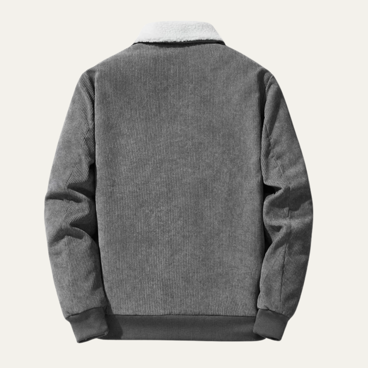 Men's Insulated Corduroy Fleece Jacket for Winter