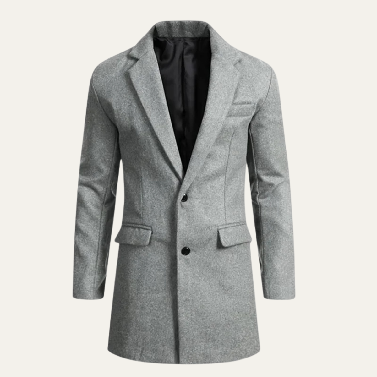 Warm Men's Wool Blend Winter Coat