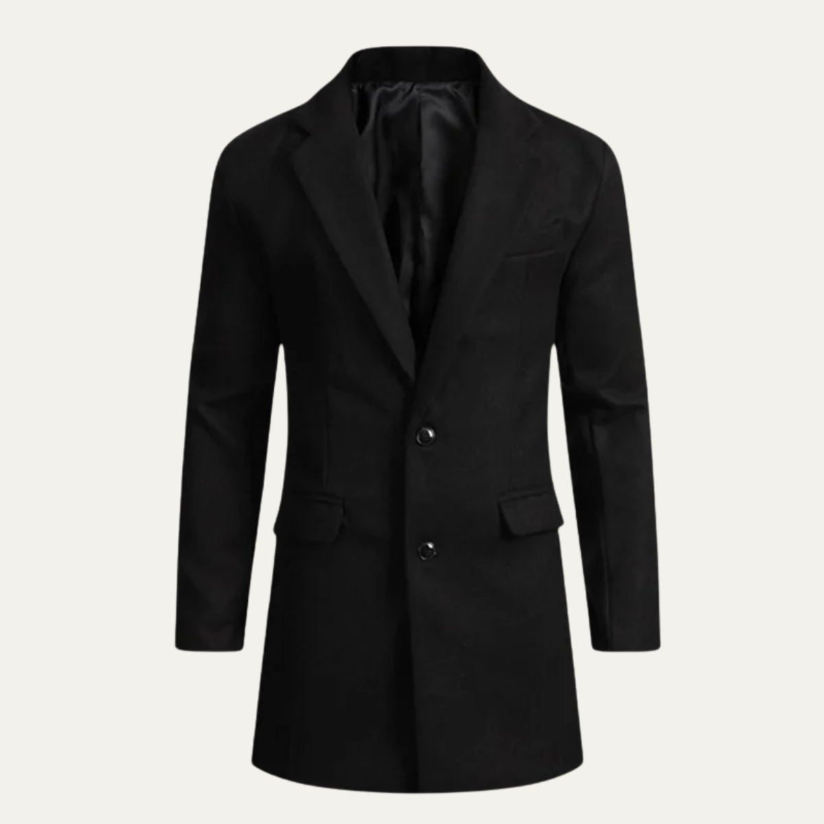 Warm Men's Wool Blend Winter Coat