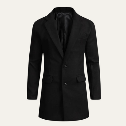 Warm Men's Wool Blend Winter Coat