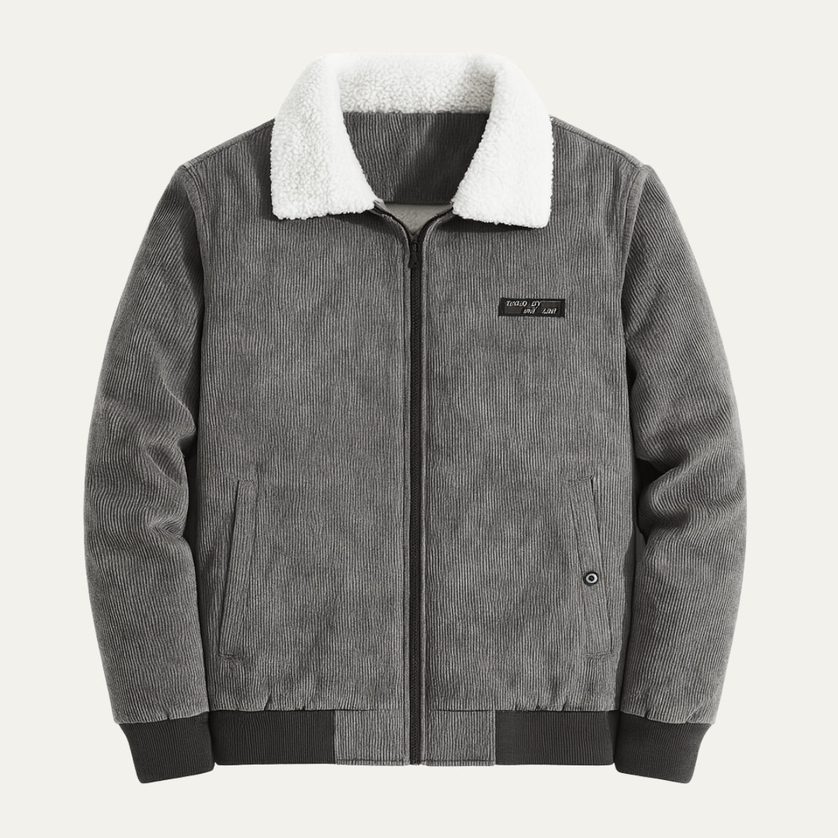 Men's Insulated Corduroy Fleece Jacket for Winter - Nocini