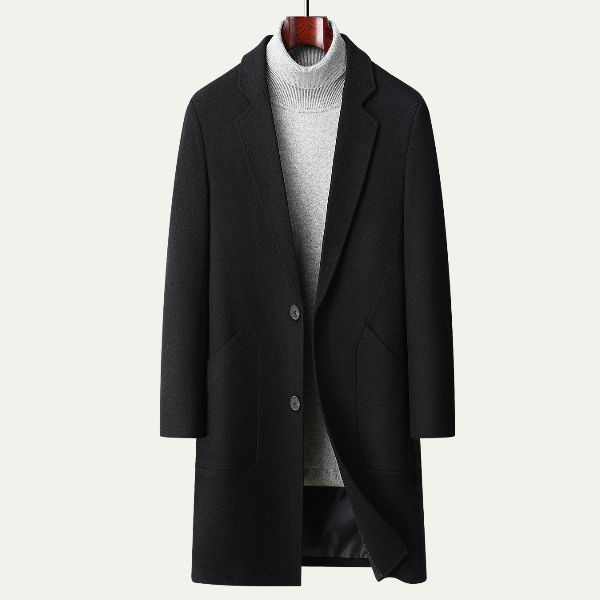 Luxury Men's Traditional Wool Winter Coat