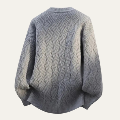 Soft Men's Cashmere Crew Neck Winter Sweater