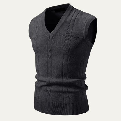 Comfortable Mens Crew Neck Knit Tank Top