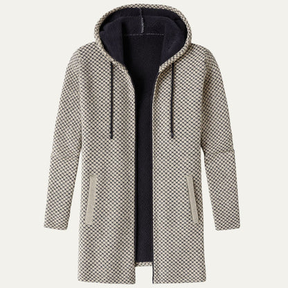 Cozy Oversized Men's Knit Hoodie Jacket - Nocini