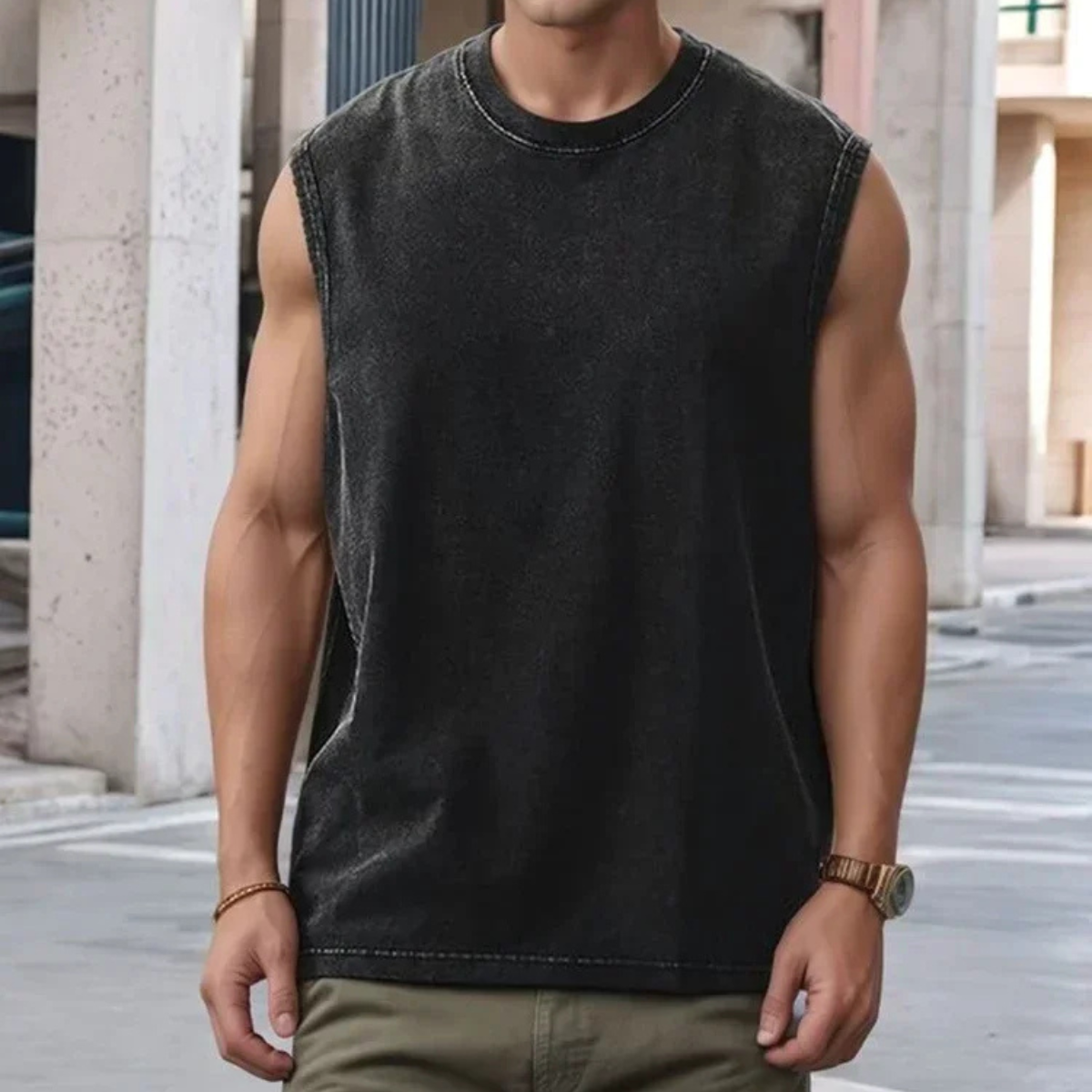 Classic Men's Muscle Sleeveless Tee