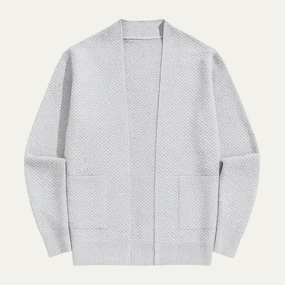 Cozy Men's Open Front Cardigan Sweater
