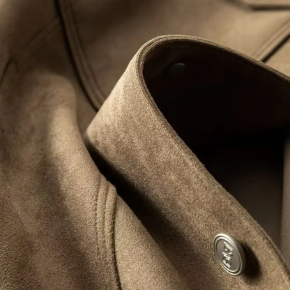 Leather Smart Office Coat for Men